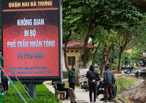 Hà Nội: Gấp rút hoàn thiện phố đi bộ Trần Nhân Tông