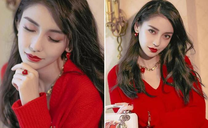 Học Angelababy cách tô son đỏ sang chảnh, khí chất cho mùa lễ hội